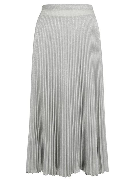 silver prada skirt|prada pleated skirt.